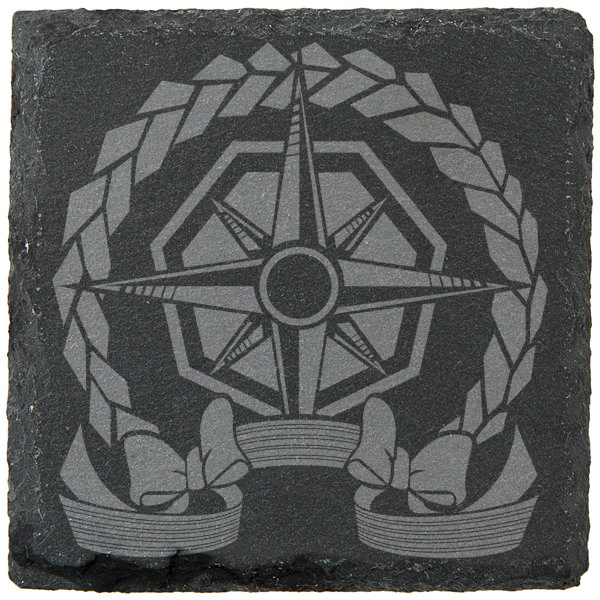 Laser Engraved Slate Coaster